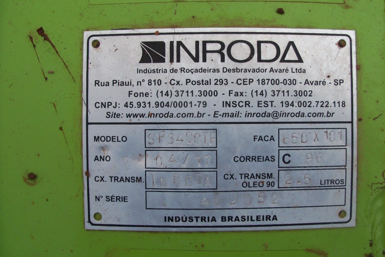 Inroda Tomada de Força SP3400TF - 17/17 2