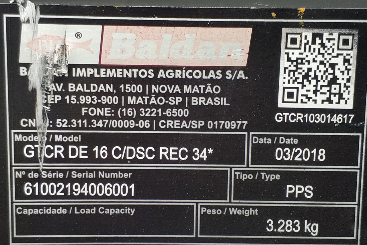 Baldan Arrasto 16 Discos - 18 7