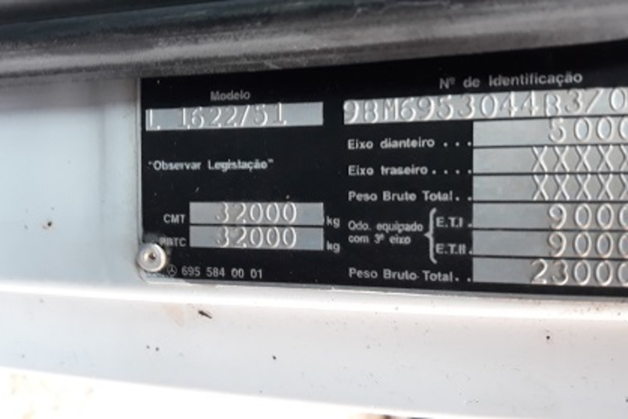 Mercedes Benz MB 1622 - 04/04 2