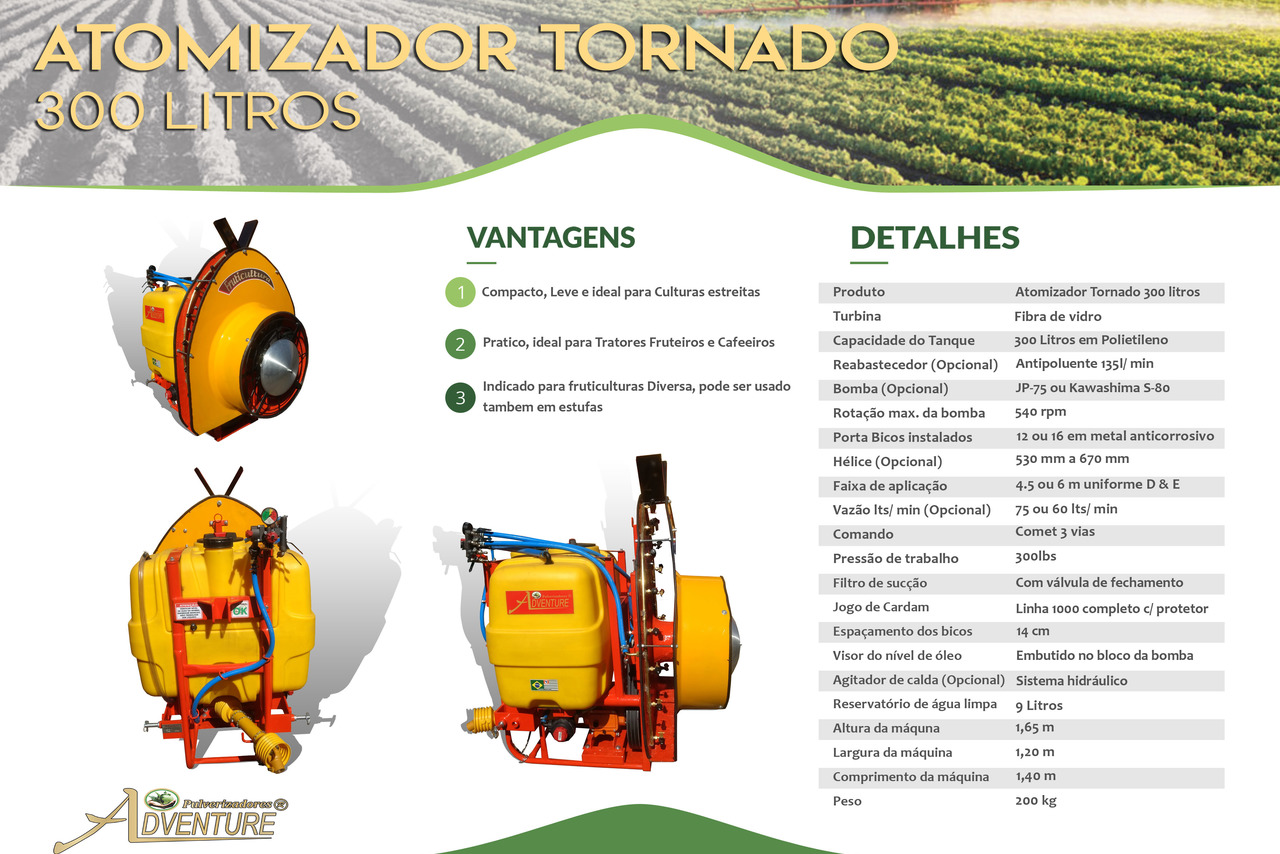 Adventure Atomizador Tornado 300 Litros - 22/22 6