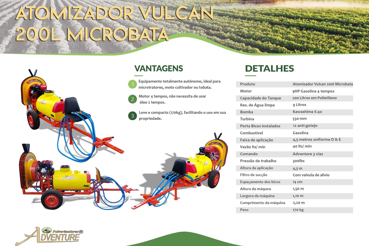 Adventure Atomizador Vulcan 200 L Microbata - 22/22 7