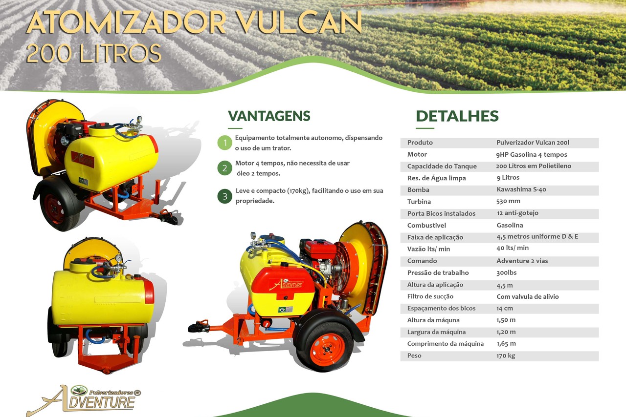 Adventure Atomizador Vulcan 200 Litros - 22/22 13