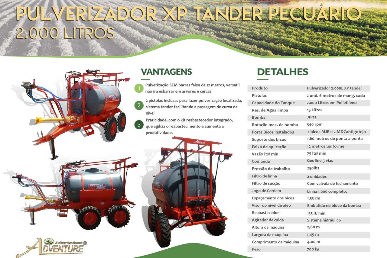 Adventure XP Tander Pecuário 2000 Litros - 21/21 8