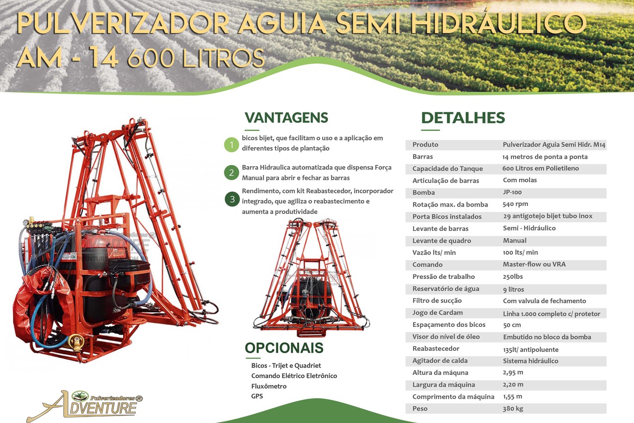 Adventure 600 SEMI HIDRA 12/14 - 21/21 11