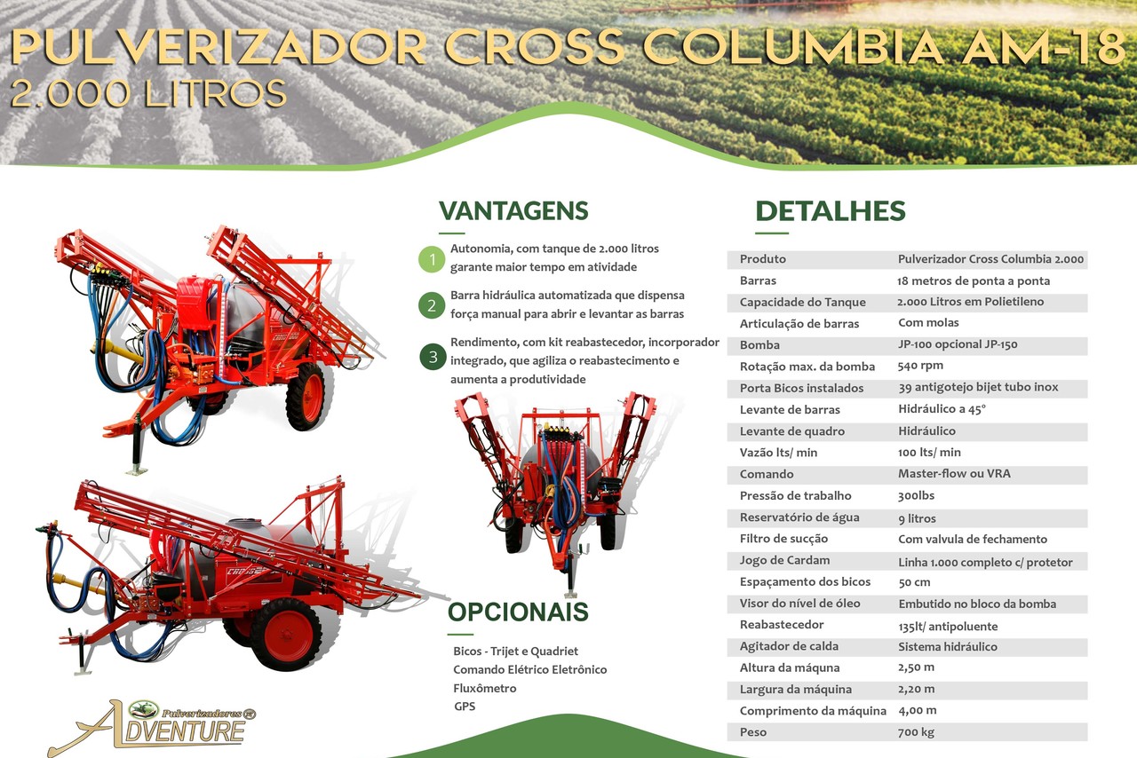 Adventure Cross Columbia AM-18 2000 Litros - 23/23 16