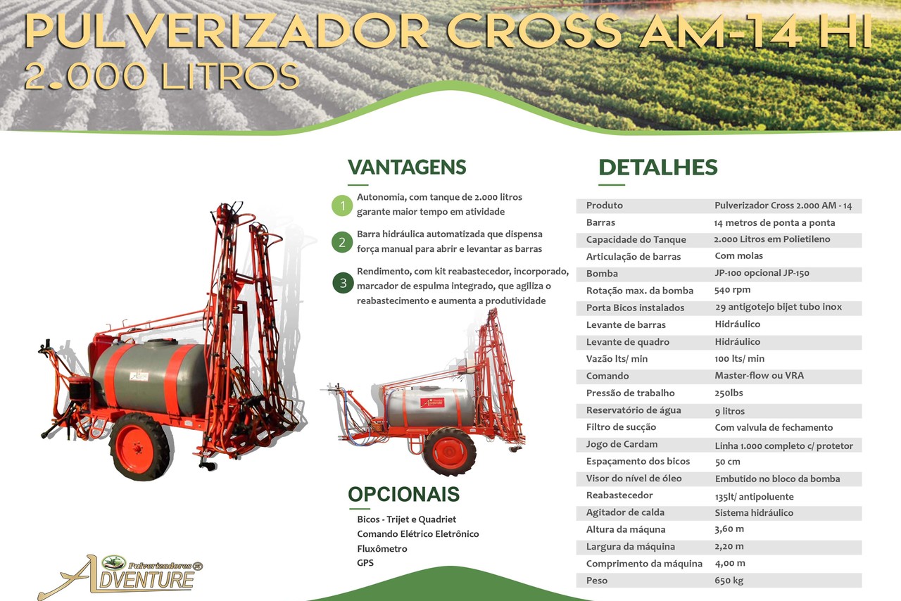 Adventure Cross 2.000 L Hidráulico AM14 - 22/22 10