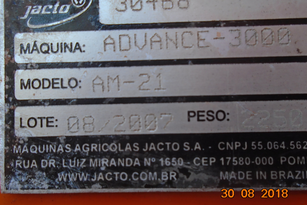 Jacto Advance 3000 AM21 - 07/07 8