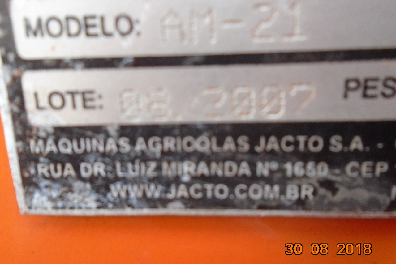 Jacto Advance 3000 AM21 - 07/07 10