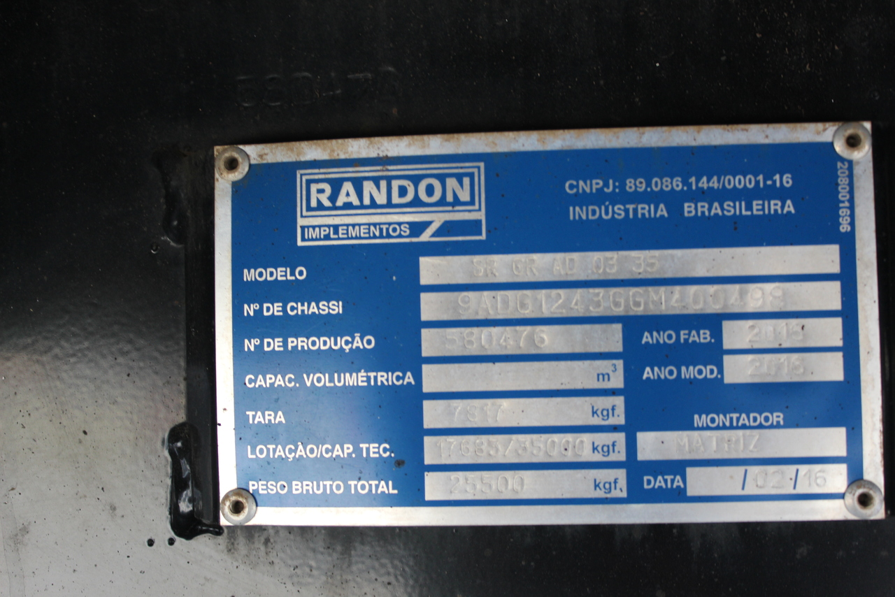 Randon Graneleira - 16/16 8