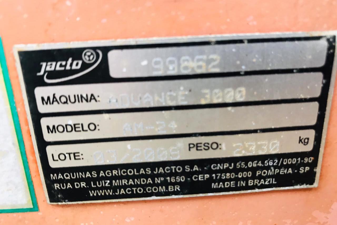 Jacto Advance 3000 AM24 - 09/09 2