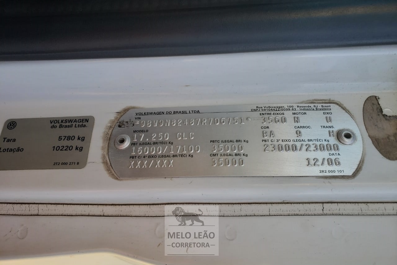 Volkswagen 17 250 - 06/07 14