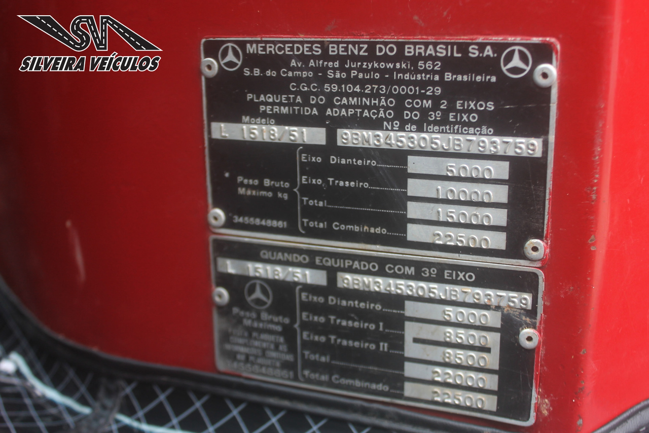 Mercedes Benz MB 1518 - 88/88 17