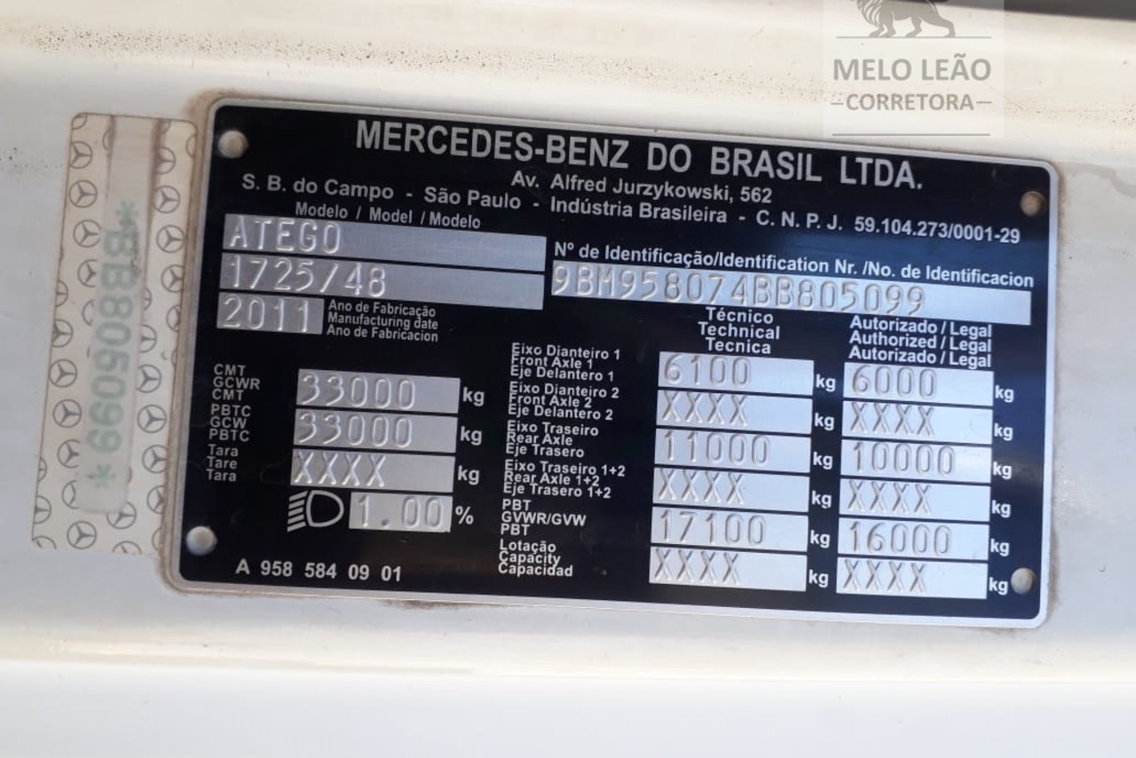 Mercedes Benz Atego 1725 - 11/11 9