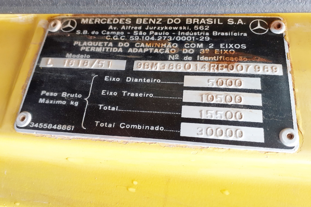 Mercedes Benz MB 1618 - 94/94 2