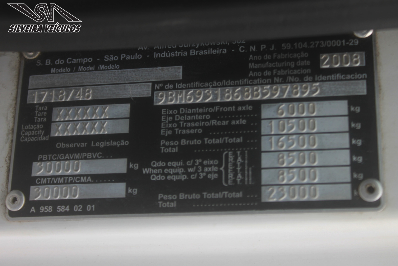 Mercedes Benz MB 1718 - 08/08 9