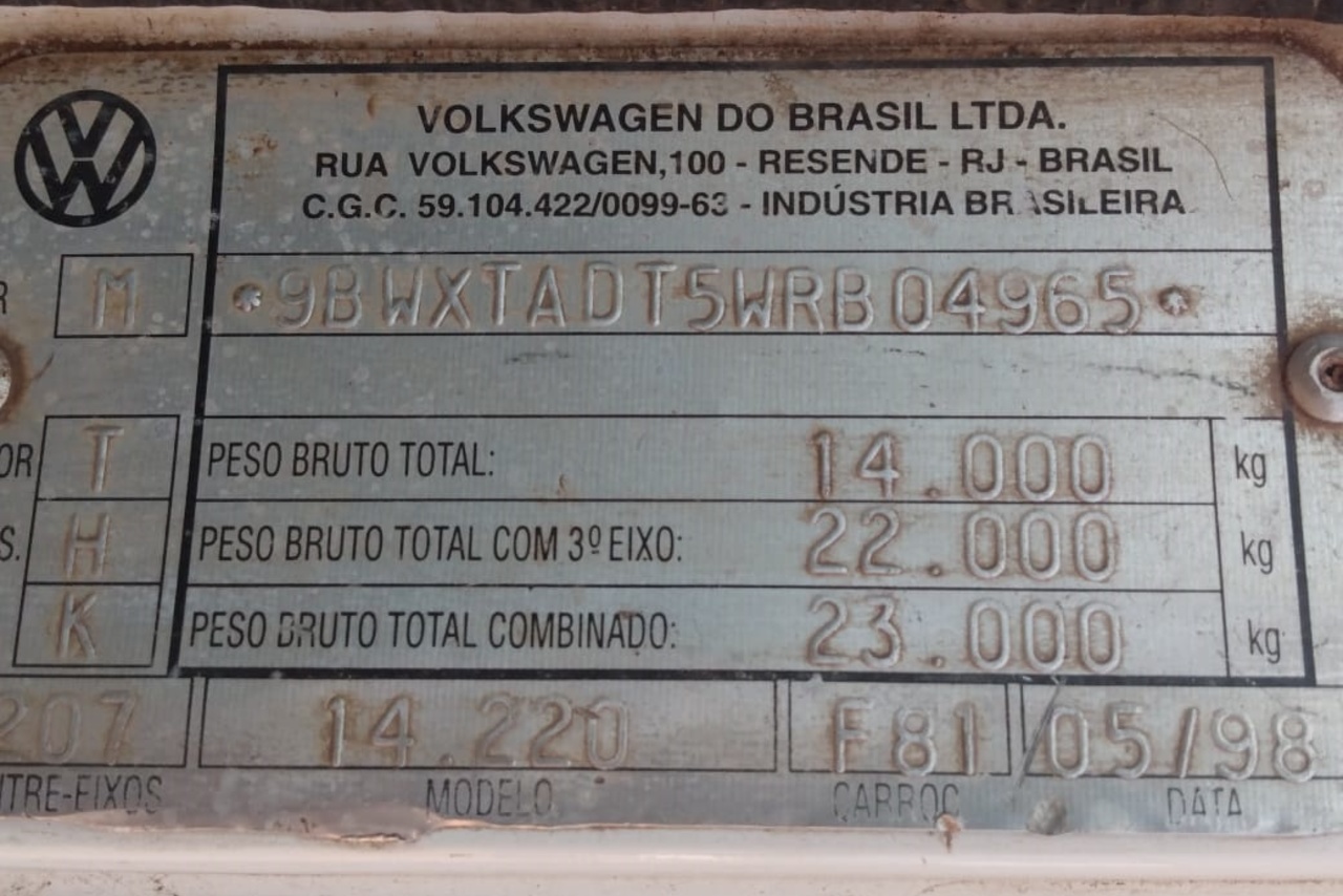 Volkswagen 14 220 - 99/99 13