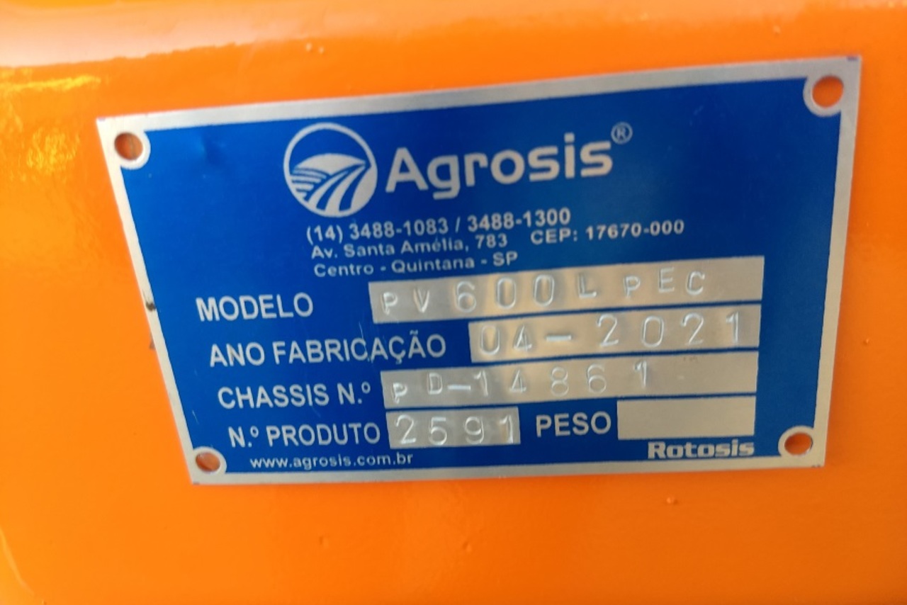Agrosis Pecuário 600 litros - 21/21 6