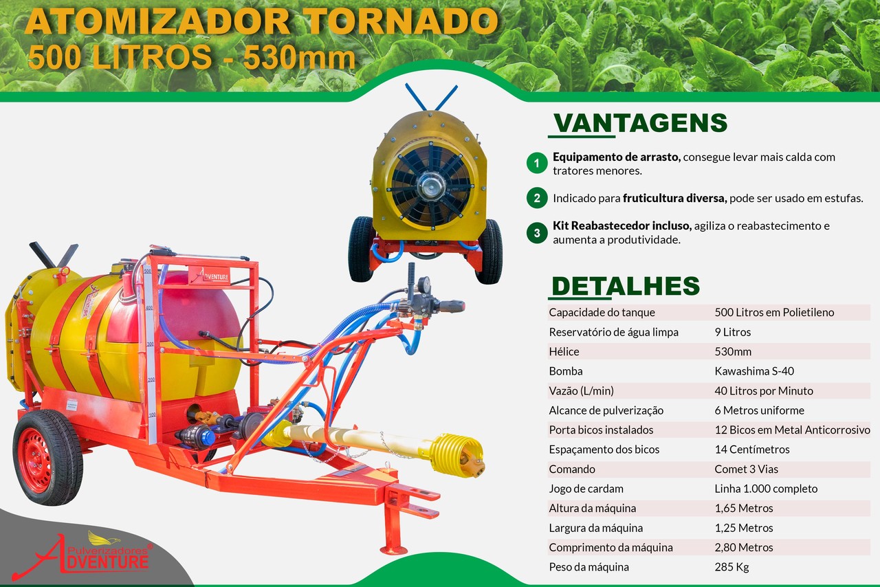 Adventure Atomizador Tornado 500 Litros 530MM - 22/22 6