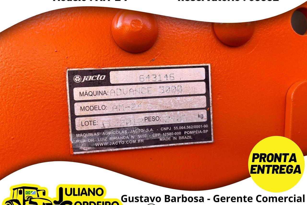 Jacto Advance 3000 AM24 - 12/12 8