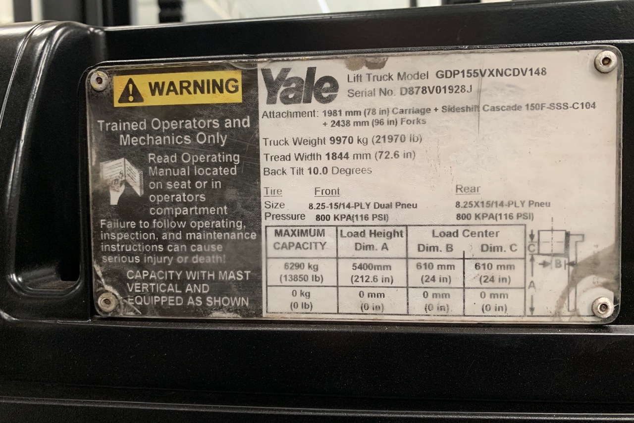 Yale GDP155 - 20/11 9