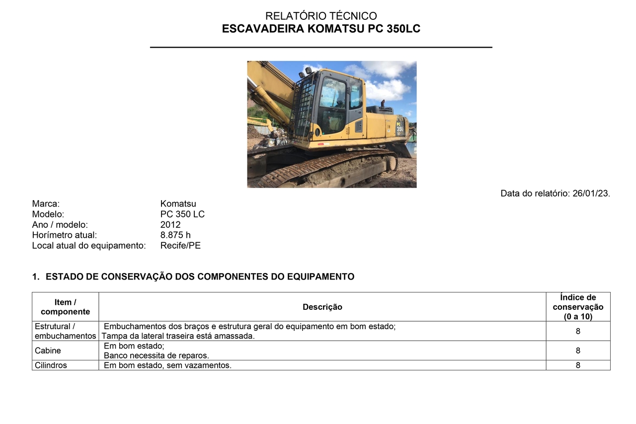 Komatsu PC350 - 12/12 11