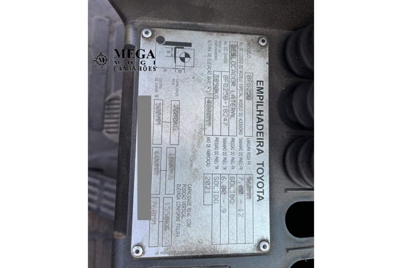Toyota  FG25 - 17/17 4