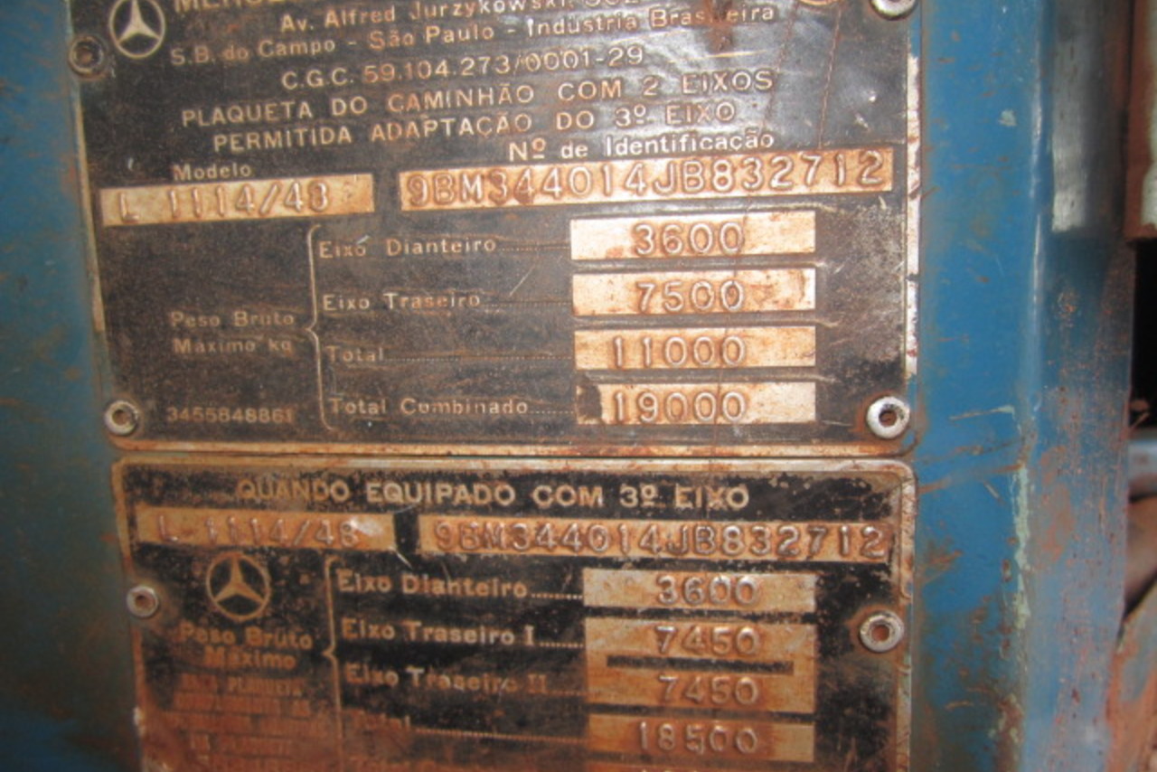 Mercedes Benz MB 1114 - 89/89 19