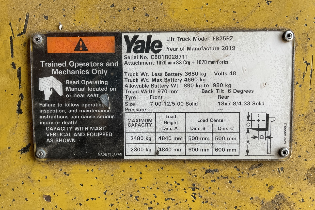 Yale Empilhadeira - 19/19 9