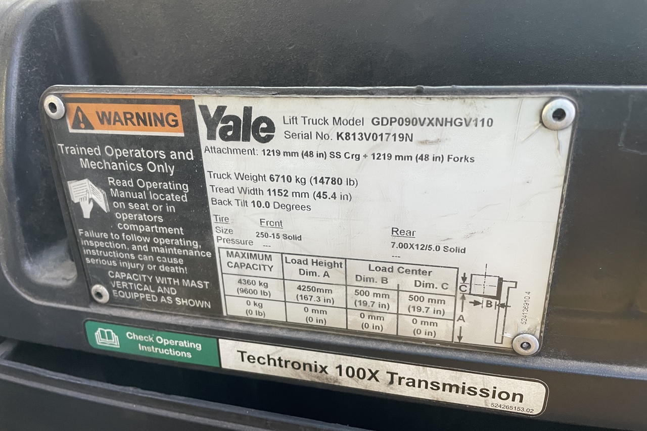 Yale Empilhadeira - 15/15 9