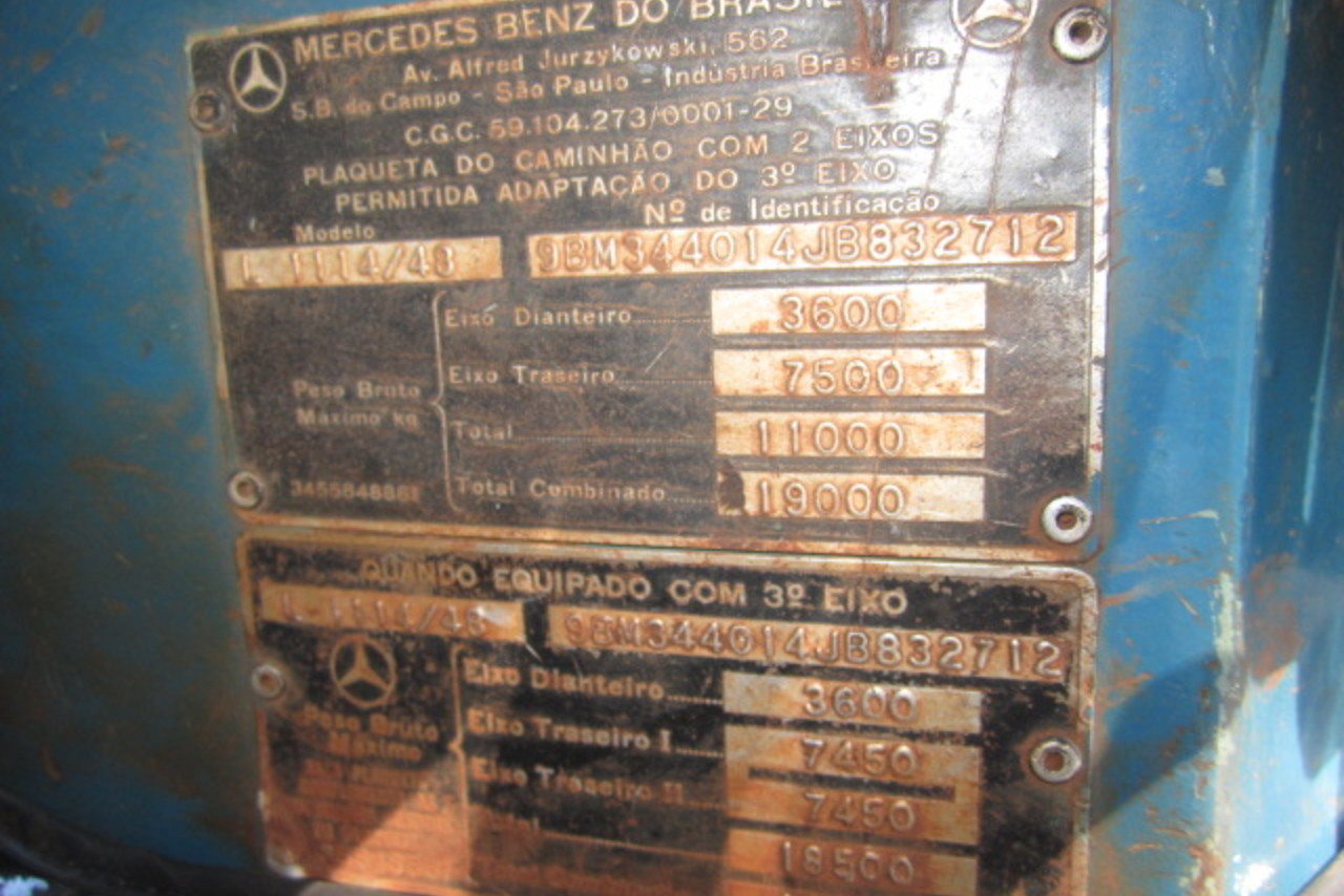 Mercedes Benz MB 1114 - 89/89 19