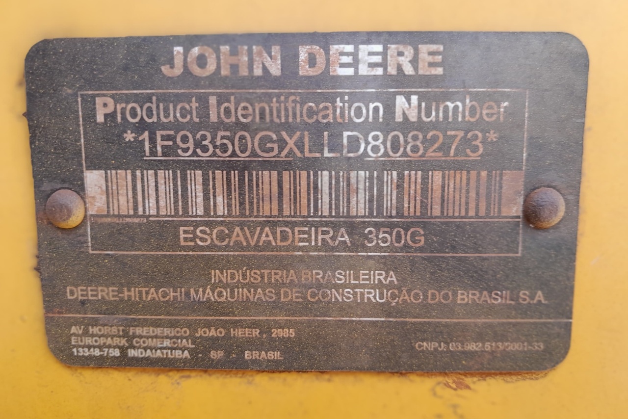 John Deere Hidráulica 350G LC - 20/20 9