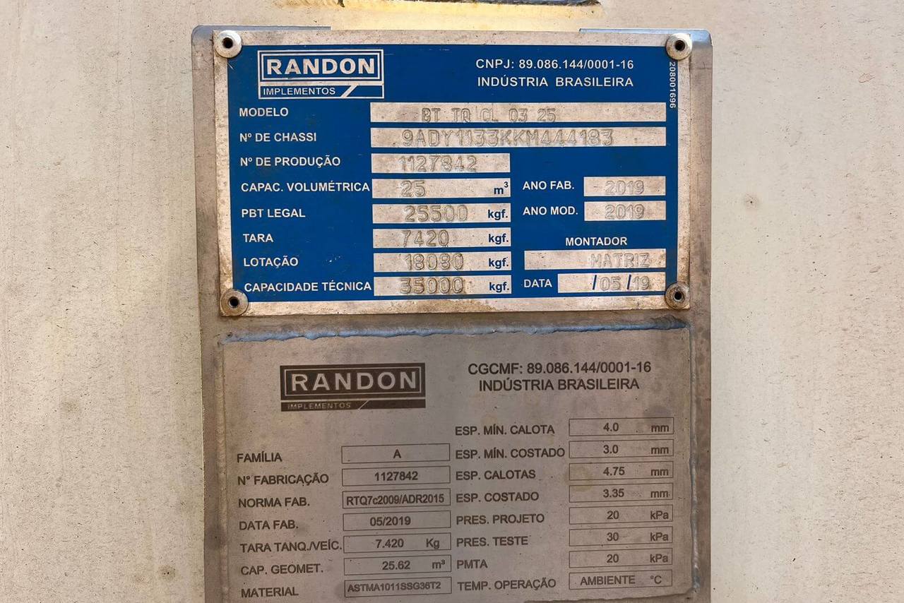 Randon Tanque - 19/19 2