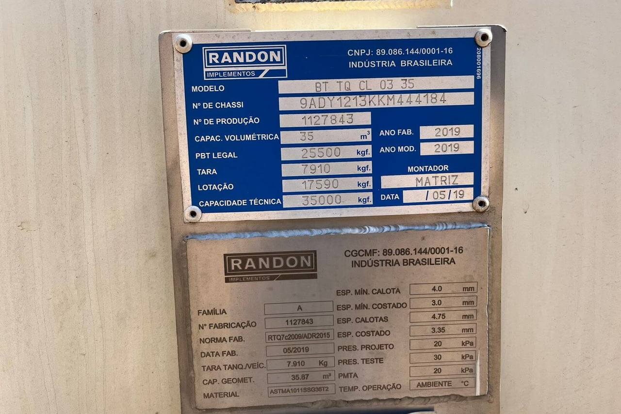 Randon Tanque - 19/19 5
