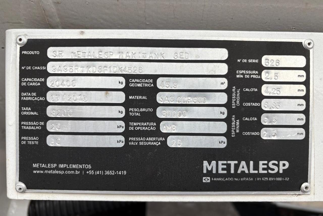 Metalesp Tanque aço carbono - 15/15 4