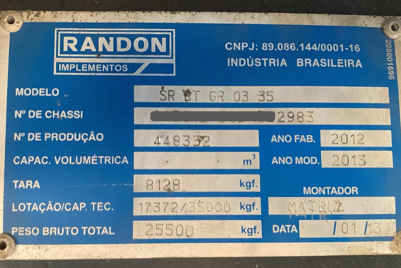 Randon Carga seca - 13/12 18