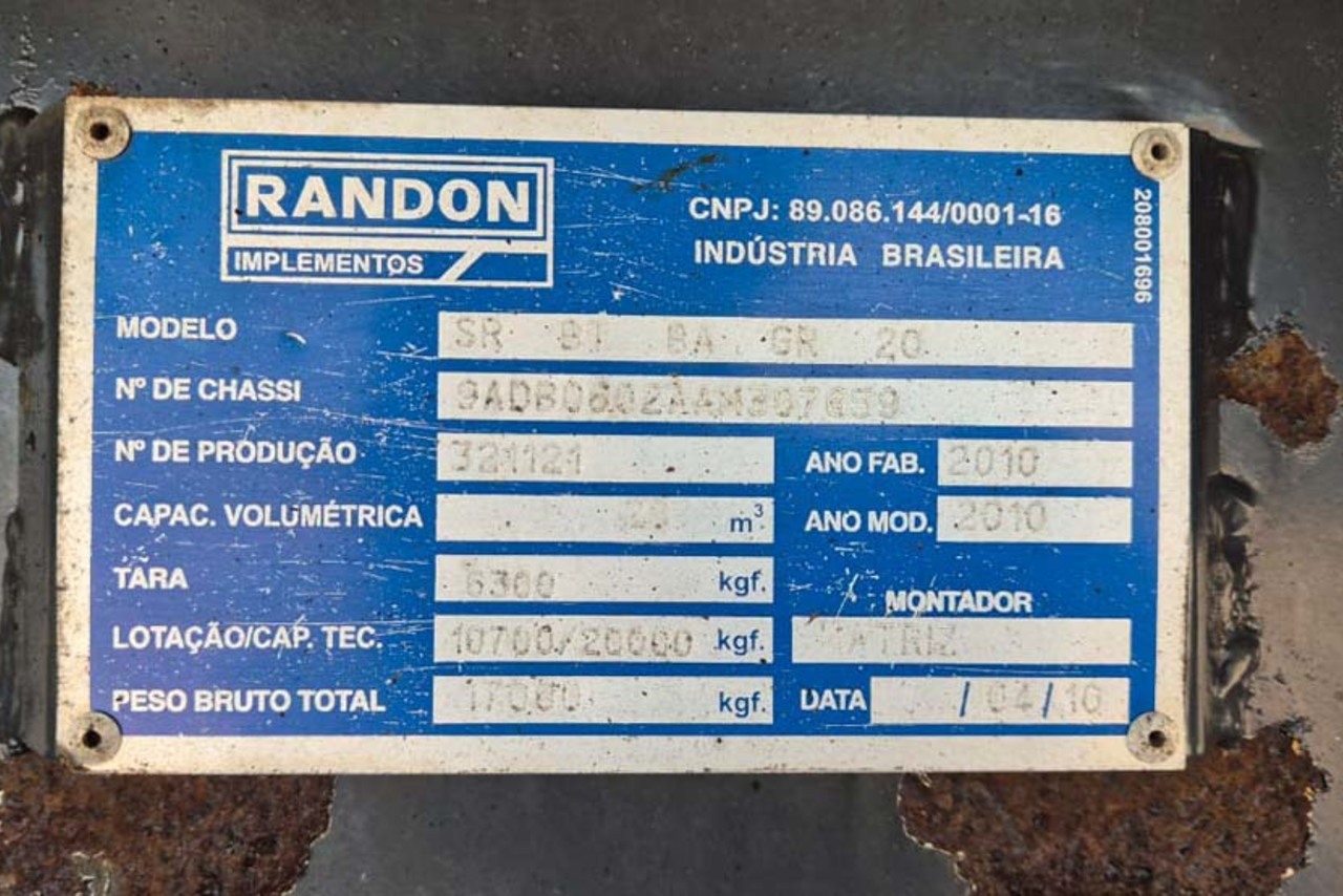 Randon Bi Caçamba - 10/10 11