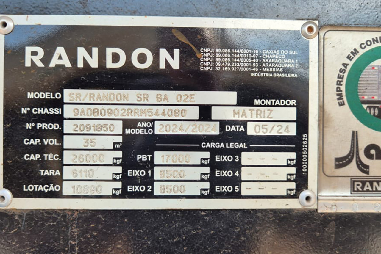 Randon Caçamba - 24/24 11