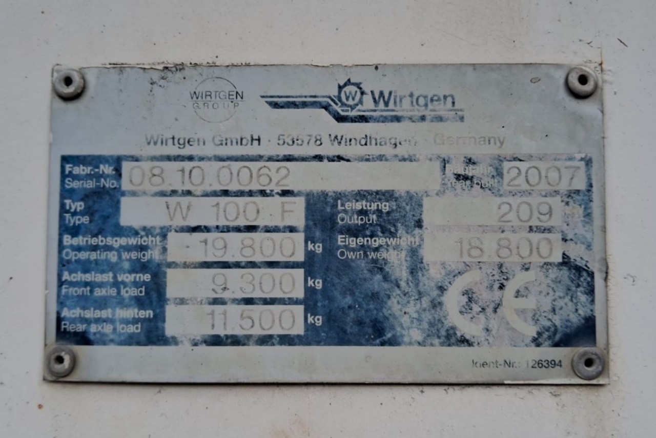 Wirtgen W100F - 07/07 3