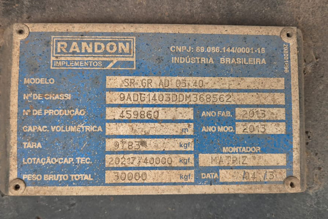 Randon Carga seca - 13/13 11