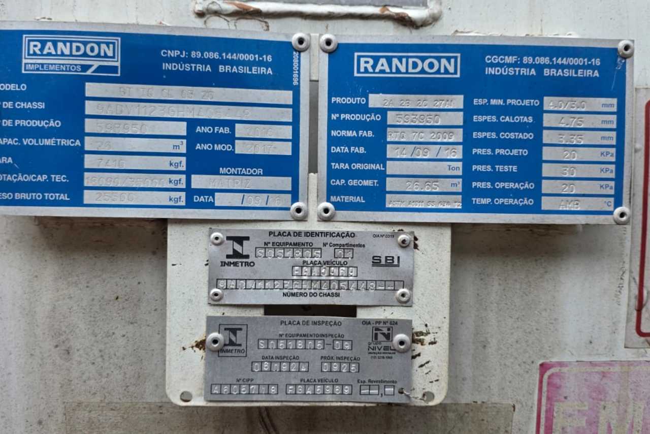Randon Tanque - 16/17 18