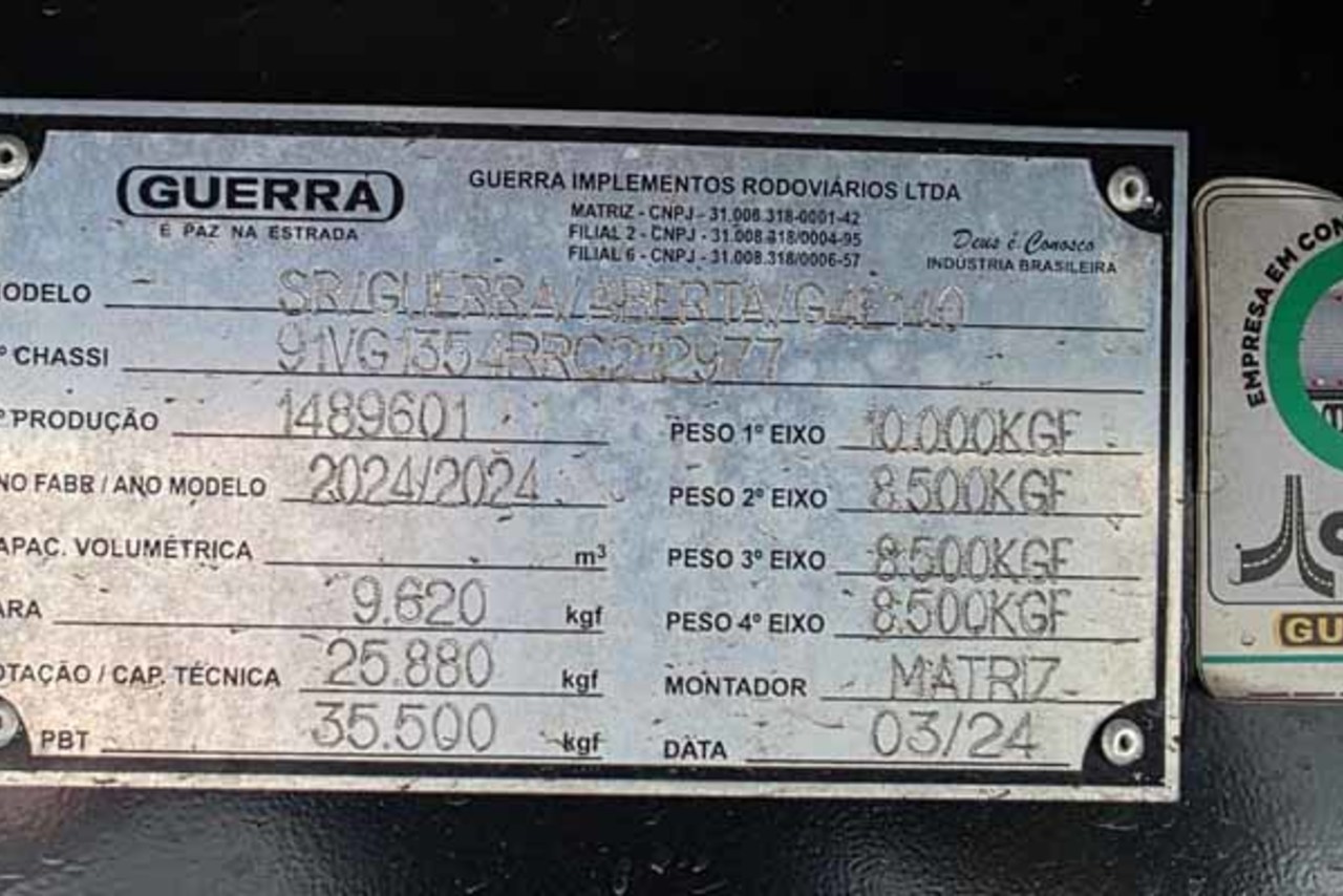 Guerra Semi Reboque - 24/24 12