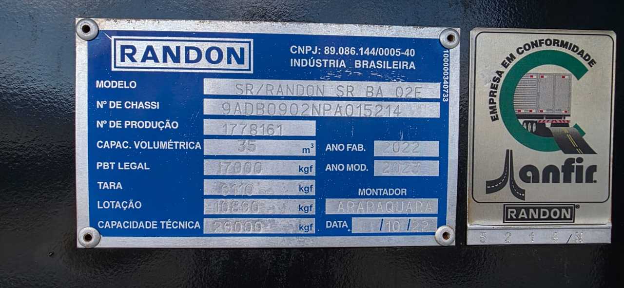 Randon Caçamba - 22/23 12