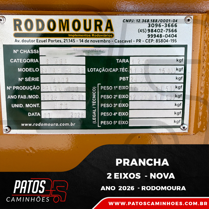 Rodomoura Prancha - 26/26 16