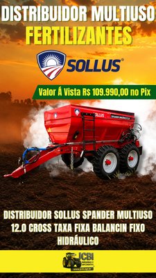 Distribuidor de Fertilizantes, Calcário e Sementes