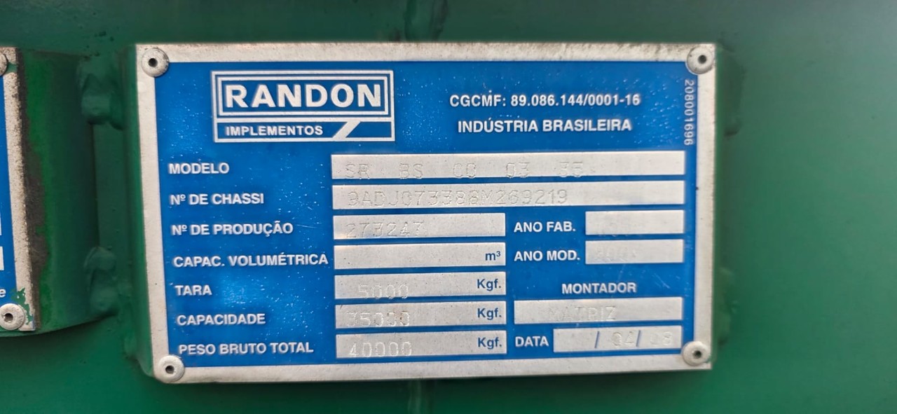 Randon Porta Container - 08/08 8