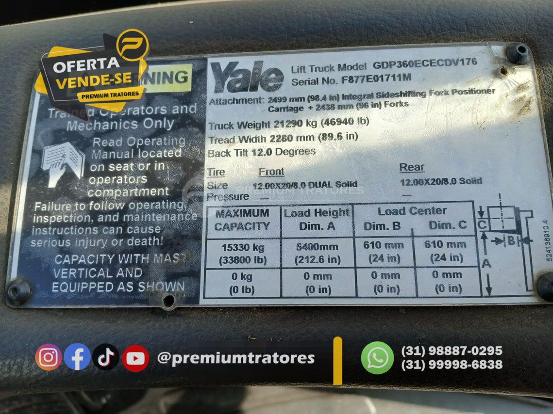 Yale Empilhadeira - 14/14 4