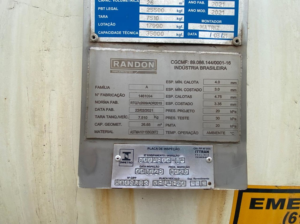 Randon Tanque - 21/21 11