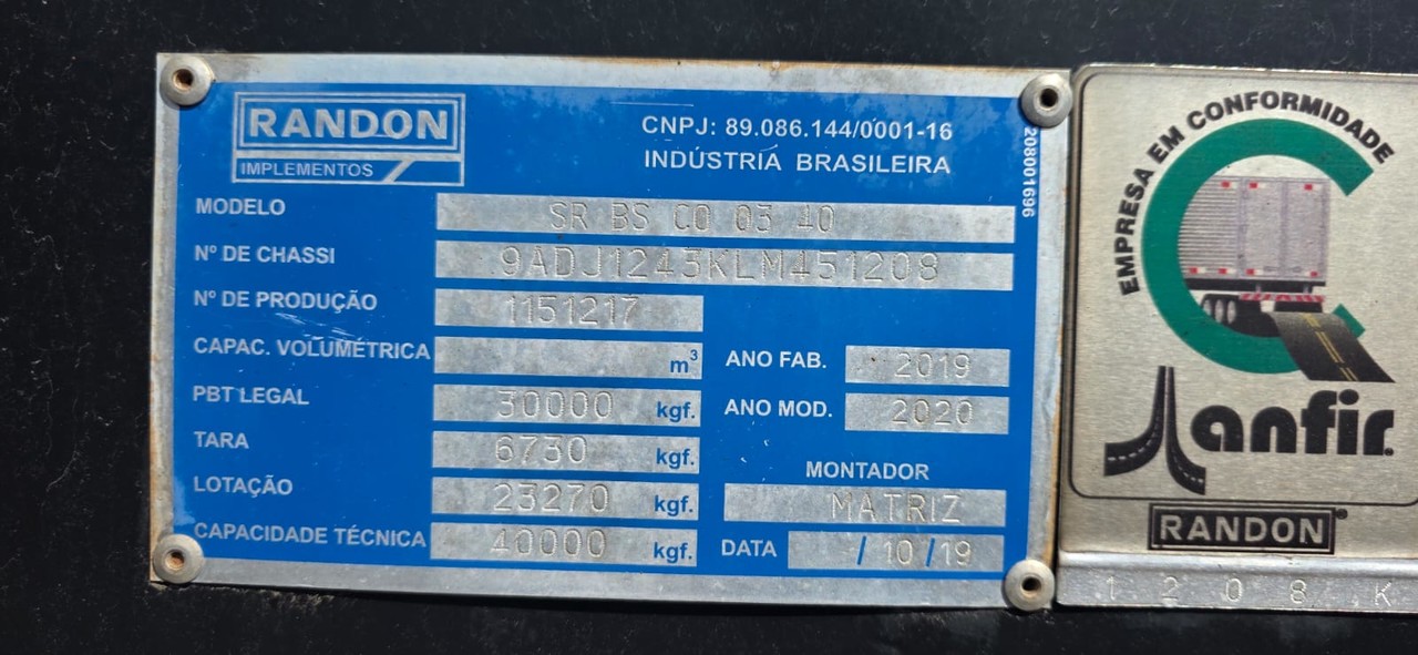 Randon Porta Container - 19/20 9