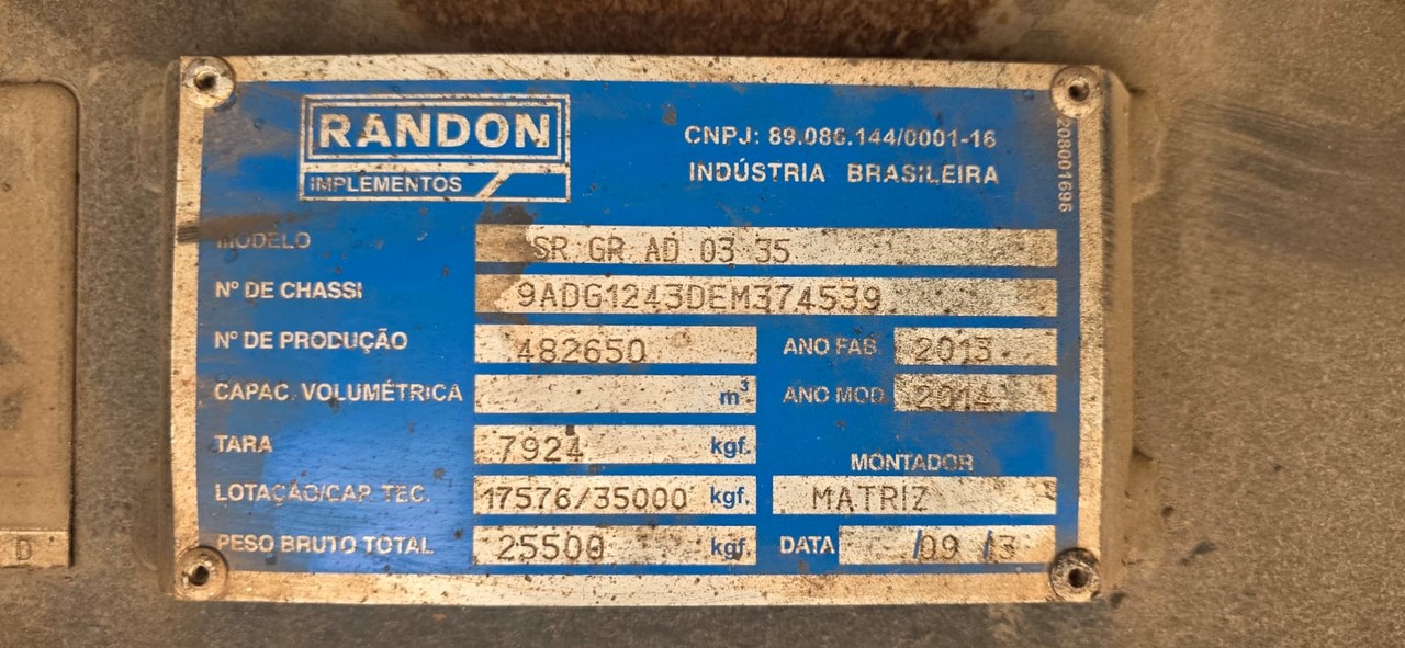 Randon Carga seca - 13/14 10