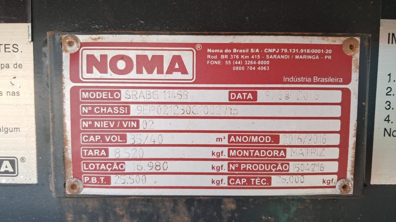 Noma Caçamba - 16/16 4